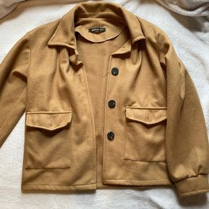 Boohoo Cropped Whool look Jacket